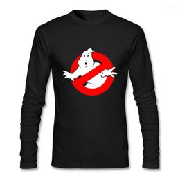 Men's T Shirts Latest Design T-shirt Ghostbuster Guys Fitness Tee-shirts Pure Cotton O-neck Camiseta Tees Print Men Long Sleeve For Man