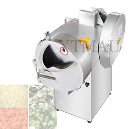 Double Headed Electric Lndustrial Vegetable Cutter Slicer Machine Multi Functional Vegetable Cutting Machine 220v