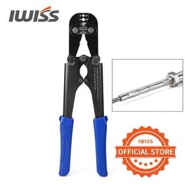 Tang IWISS IWS2316R Crimping plier Heavy Duty Cable Railing Deck Swage Tool 1/8to 3/16 inch Stainless Steel Wire Rope Tensioners