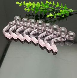 Smoking Pipes Aeecssories Glass Hookahs Bongs Hot selling pink double bubble glass wok