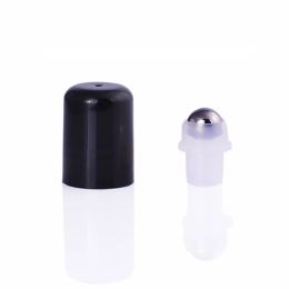 Classic 18mm Essential Oil Roller Steel Bead Ball Plug Inserts for 10 and 15ml Essential Oil Bottles. Leak Proof Roller Tops with lid portable