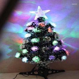 Christmas Decorations Snow Circle Optical Fibre Tree Luminous Colourful Celebrate Supplies Xmas Artificial Ornaments For Home Decor1