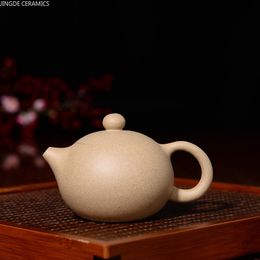 Teaware Handmade Beauty Kettle Chinese Tea Ceremony Yixing Classic Xishi Tea Pots Purple Clay Teapot Home Teaware Customized Gifts 100ml