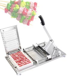 Commercial Stainless Steel 10-skewer Mould Kebab Meat Cube Skewer Machine