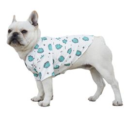 Dog Apparel French Bulldog Dog Shirt Summer Pet Clothing Pug Clothes Poodle Bichon Frise Schnauzer Frenchies Dog Costume Apparel Dropship 230504