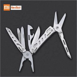 Openers Xiaomi NexTool Repairer Pliers Mini Flagship 10 IN 1 Multitool Folding knife Hand Tool Screwdriver Pliers Bottle Opener Outdoor