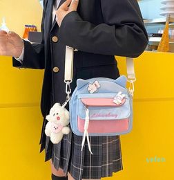 Designer-Evening Bags Cute Nylon Small Bag Female Student Girls Women Handbags Shoulder Messenger Daily Purses Cell Phone