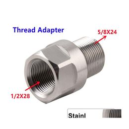 Other Auto Parts Stainless Steel Thread Adapter 1/228 M14X1 M15X1 To 5/824 Muzzle Device Hjh Drop Delivery Mobiles Motorcycles Dhqic