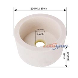 Slijpstenen Ceramic Grinding Cup Corundum 4inch/5inch/6inch Abrasive Cup for Polishing Grinding Marble Metals Ceramics 1Pc