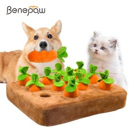 Toys Benepaw Durable Pet Snuffle Mat Interactive Dog Toy Enrichment Puppy Foraging Mat Training Slow Eating Stress Relief 12 Carrots