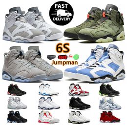Basketball Shoes Jumpman 6 6s Toro University Blue Red Oreo Georgetown Midnight Navy Cactus Jack Black Infrared mens trainers outdoor sports sneakers size 36-47
