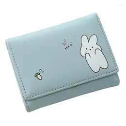 Wallets Women 4 Colour Money Bags Short Cute Small Purse Women's Student Card Holder Girl ID Bag Coin 2023 Gift