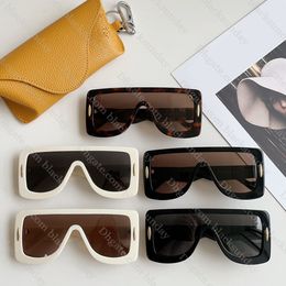 Fashion Large Frame Sunglasses Connected Square Designer Sunglasses Luxury Men Women High Quality Outdoor UV Protective Sun Glasses