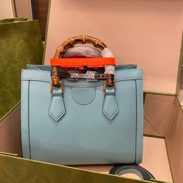 10A Top Quality Fashion Women Bags 27cm 660195 Designer Bags Shoulder Handbag Lady Crossbody Bag Diana Jumbo Small Tote Bags Luxury Purses Light Blue Free Shipping