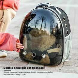 Strollers Portable Cat Carrier Bags Pet Backpack Space Capsule Bag Cat Backpack Travel Space Capsule Cage Pet Bag Outdoor Travel Supplies