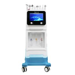 Professional Spa Use 10 In 1 Hydradermabrasion Oxygen Water Hydra Microdermabrasion Facial Beauty Machine Spray Ultrasonic BIO RF Hot Cold Hammer Skin Tightening