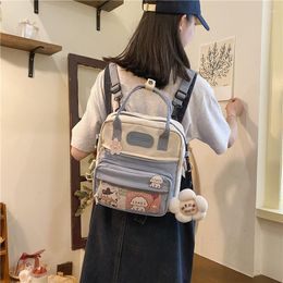 Evening Bags Pain Bag Japanese Single-shoulder Cute Cross-body Girl Soft Sweet Cool Canvas Student Schoolbag Book