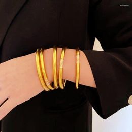 Bangle Fashion Round Bracelet Classic Design Resin Bag With Gold Colour For Women Gift