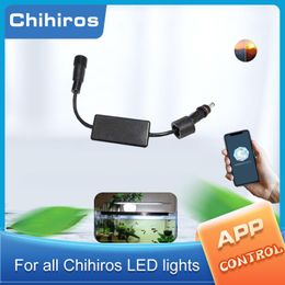 Lightings Chihiros Commander 1 Bluetooth Aquarium Controller For All Series Of Chihiros LED Lights Lamp Sunrise And Sunset Plant Fish Tank