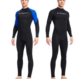 Wetsuits Drysuits Adult Surfing Wetsuit Men Swimwear Diving Suit Nylon M3XL OnePiece Men's Swimsuit Scuba Diving Snorkelling Clothing Body Suits J230505