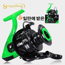 Baitcasting Reels Sougayilang GT10006000 Series Spinning Reels 8kg Max Drag Fishing Reel 5.2 1 Gear Ratio Reels for Bass Saltwater Fishing Tools 230505