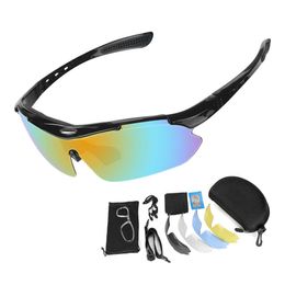 Outdoor Eyewear Cycling Glasses 5 Lens Mens Womens Sports Sunglasses Cycling Glasses MTB Road Anti-glare Riding Bicycle Goggles Protection P230505