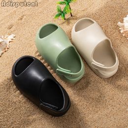 Sandals Baby Toddler Kids Slip-On Fashion Sandals Boys Girls Beach Summer Water Shoes Eva Soft Children Lightweight Indoor Slides 230505