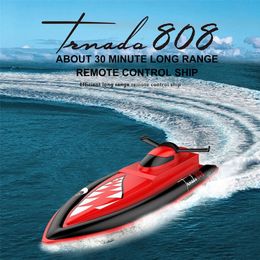 ElectricRC Boats 4 Channels RC Boat 2.4GHz High Speed 25kmh Waterproof RC Speed Boat Racing Ship Electric Model Toys for Adults and Kids 230504