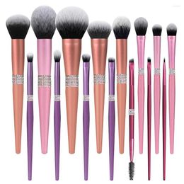 Makeup Brushes Wholesale Private Label Beauty Tool Gradient High Quality Professional Concealer Loose Powder Make Up Brush Set