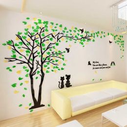 Wallpapers Quality Acrylic Wall Stickers For Living Room Bedroom Decor Background Wallpaper Decals 3D Posters Wallstickers DIY Wedding Gift 230505