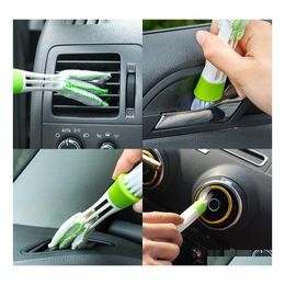 Brush Car Air Conditioner Vent Slit Cleaning Dashboard Keyboard Computer Window Cleaner Dusting Blinds Tools Drop Delivery Mobiles M Dhodq