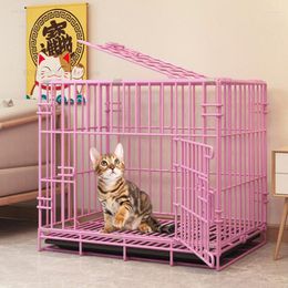 Cat Carriers Large Cages Home Indoor Kitten Ultra-small Portable Folding Cage Villa Pet Supplies Luxury Outdoor For Dogs