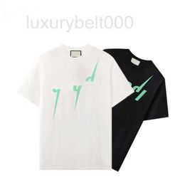 Men's T-Shirts Designer 2023 Tee top Womens Lightning letter Colour print Man Paris Fashion T-shirt Short Sleeve luxurys Tshirts white black VYVZ