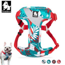 Harnesses Truelove Front Nylon Dog Harness No Pull Adjustable Safety Harness Reflective for Dog Small Medium Comfortable Running Training