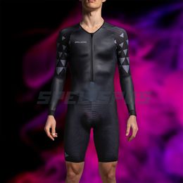 Cycling Jersey Sets SPELISPOS High Quality Triathlon Men Skinsuit Long Sleeve Skin Suit Maillot Ciclismo Road Bike Clothing Jumpsuits 230505