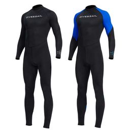Wetsuits Drysuits Surf Scuba Diving Suit Wetsuit Long Sleeve Fission Hooded one Pieces Of Sunscreen For Men Waterproof Snorkelling Swimsuit J230505