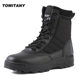 Safety Shoes Tactical Military Boots Men Boots Special Force Desert Combat Army Boots Outdoor Hiking Boots Ankle Shoes Men Work Safty Shoes 230505