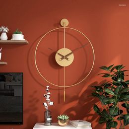 Wall Clocks Metal 3d Watch Art Original Design Luxury European Home Furniture Silent Horloge Murale Sticker Decor