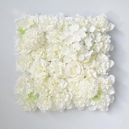 Decorative Flowers Simulation Flower Wall Background Rose Row Plastic Decoration Wedding Arch Studio Image