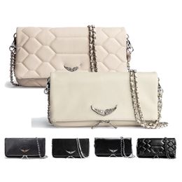 Luxury handbag Swing Your Wings Zadig Voltaire bag wing women Leather clutch baguette Crossbody Designers bag Wallets Fashion mans Shoulder satchel tote chain Bags