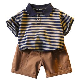 Clothing Sets Summer Clothes Boys Striped Pattern For Tshirt Short Toddler Children 230505