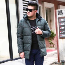 Men's Down Arrival Coat Warm Hood Winter Mens Fashion 160cm Bust Super Obese Plus Size Large XL-10XL11XL12XL13XL178