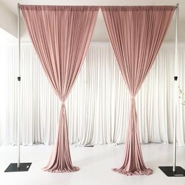 Party Decoration 2023 December Design Fabric Blush Pink Curtain Drape Wedding Backdrop