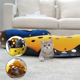 Toys Removable Washable Felt Cat Toy Deformable Splicing Cat Tunnel Set Foldable Kitten Dog Kennel Interactive Pet Accessories