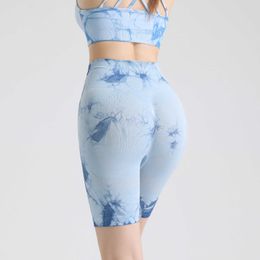 Yoga Outfit 1/2/3/4Pcs Women Yoga Set Tracksuit Clothes for Women Sexy Tie-dye Sportswear High Waist Athletic Leggings Workout Bra Tight Set P230505