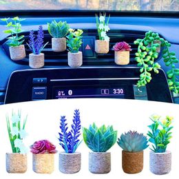 Decorative Flowers Air Outlet Clip Fade-less Add Beauty Instal Realistic Relieve Stress Compact 3D Artificial Plant Vent Car Accessories