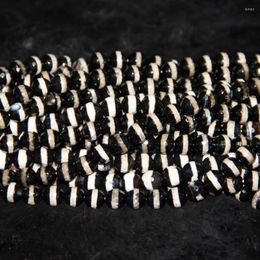 Chains 2strands 10mm Black Mystical Tibetan Necklace Spherical Beads Ball DIY Dzi Loose Gems Stone Gate