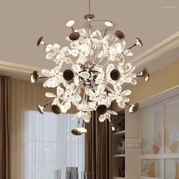 Pendant Lamps Modern Crystal Ball Lights Dining Room Lamp Circular Bar Store Bedroom Creative Personality 220V Light