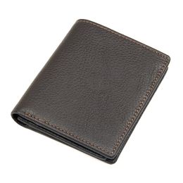 Wallets J.M.D Product First Layer Cow Leather Short Two Folds Wallet Classic Card Holder For Men