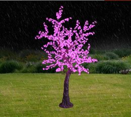 LED cherry Blossom tree lamp 2M high simulation natural trunk wedding decoration lighting festival lighting garden decoration